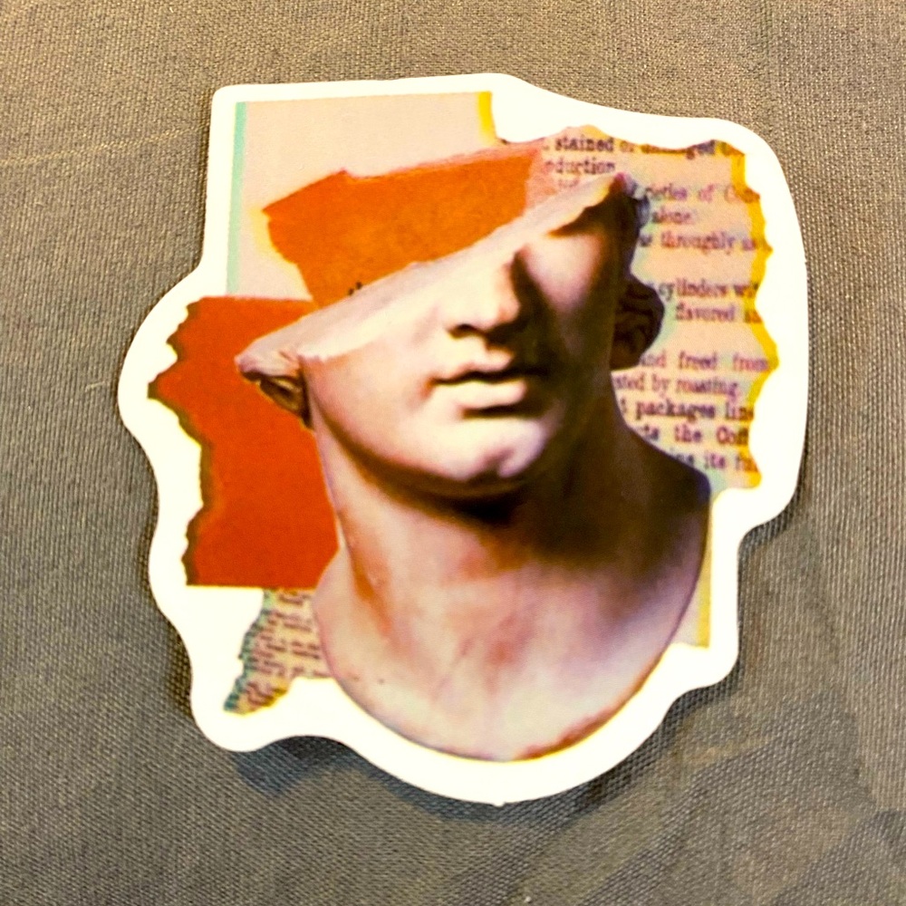 🌈20/$12🌈 Modern Art Sculpture Sticker